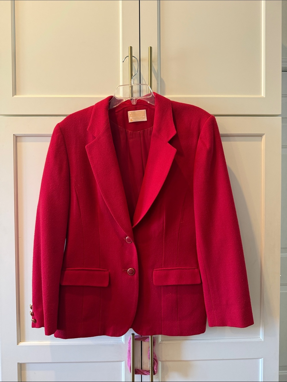Vintage Pendleton Women's Red Tailored Blazer Jacket 12